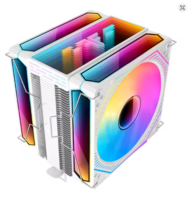 Frozer Air Cooler FR600 6 Heat Pipes Dual infinity Fan White Frozer Air Cooler FR600 6 Heat Pipes Dual infinity Fan White
